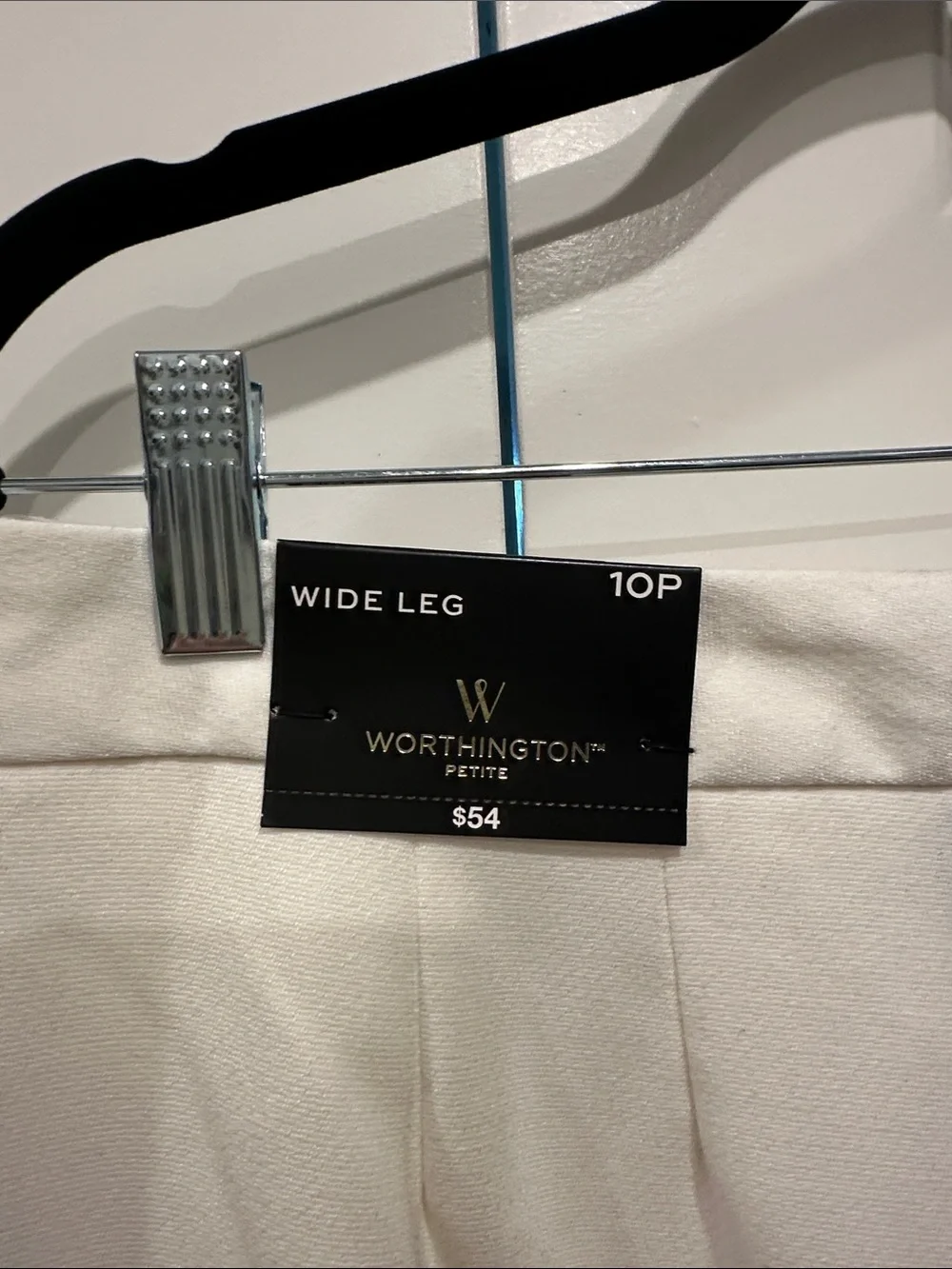 Worthington Classic Wide-Leg Dress Pants in Polar White